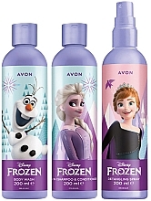Набор - Avon Disney Frozen (shm/200ml + sh/gel/200ml + h/spray/200ml) — фото N1
