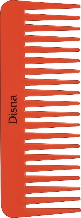 Гребень для волос широкий PE-29, 15.8 см, оранжевый - Disna — фото N1