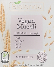 Духи, Парфюмерия, косметика УЦЕНКА Крем матирующий для лица - Bielenda Vegan Muesli Mattifying Day Night Cream *