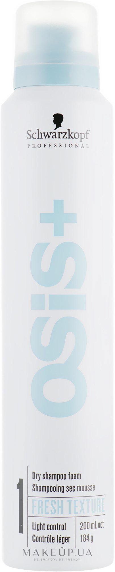 Сухой шампунь-пена для волос - Schwarzkopf Professional OSiS+ Fresh Texture — фото 200ml