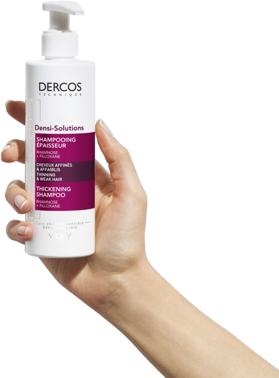 Шампунь для восстановления густоты и объема тонких и ослабленных волос - Vichy Dercos Densi-Solutions Thickening Shampoo — фото N5