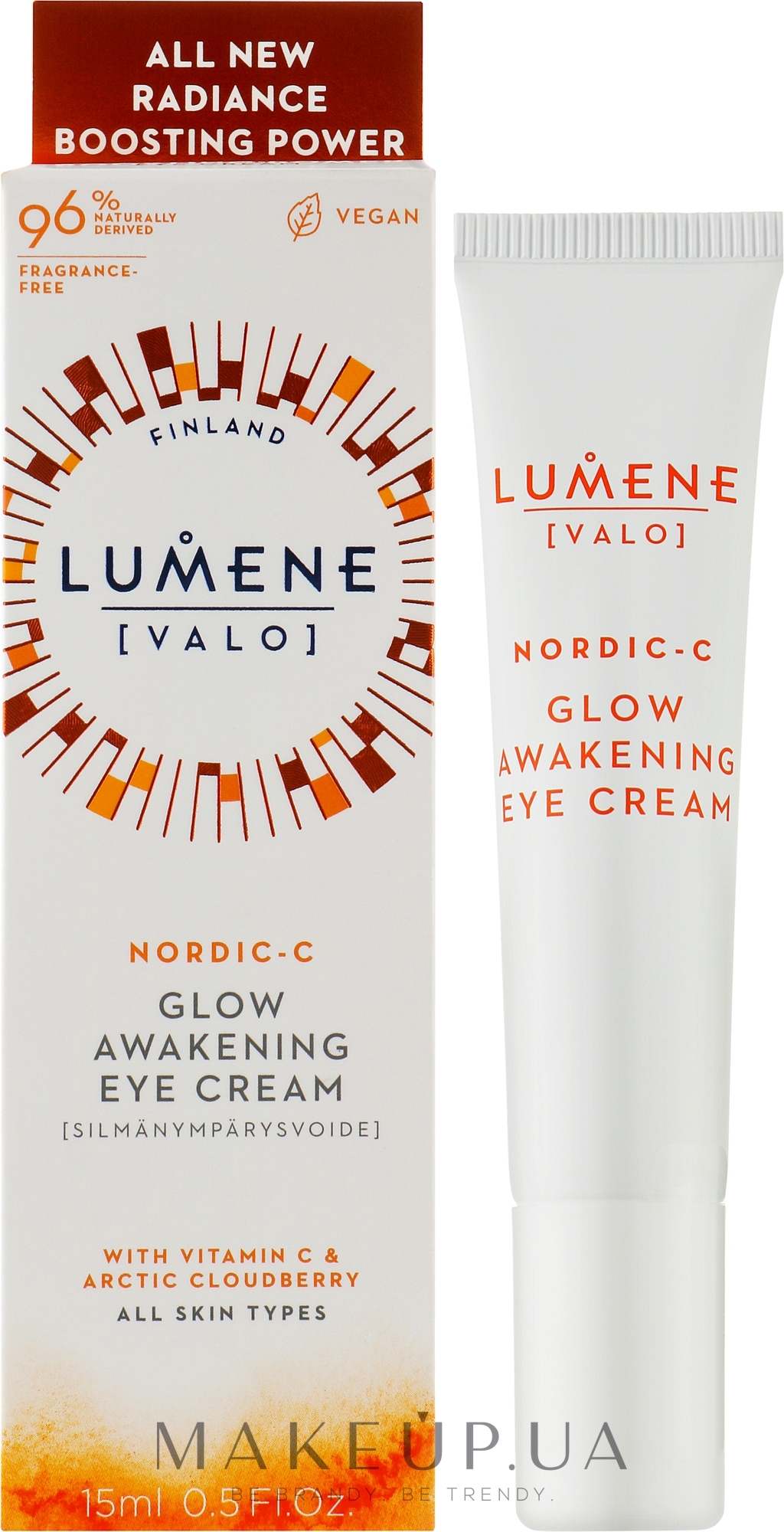 Крем для шкіри навколо очей - Lumene Valo Glow Awakening Eye Cream — фото 15ml
