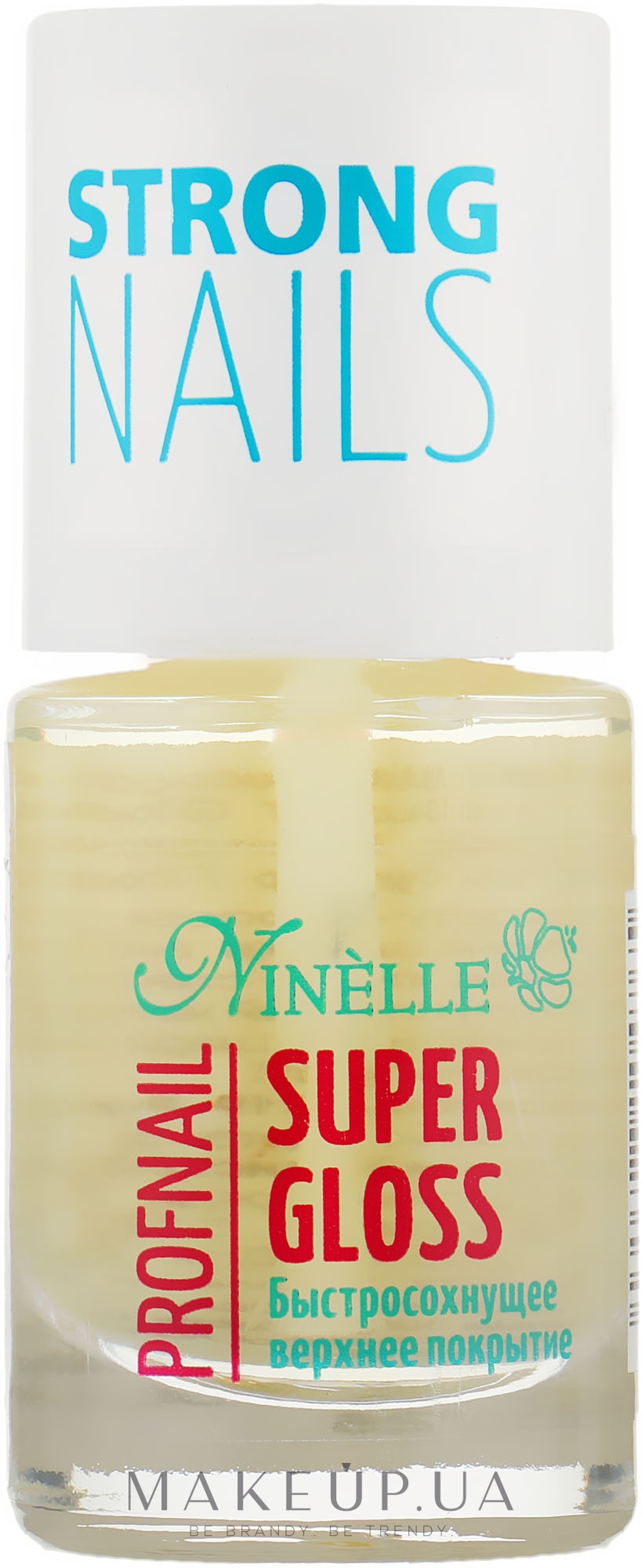 Быстросохнущее верхнее покрытие - Ninelle Super Gloss Profnail — фото 11ml