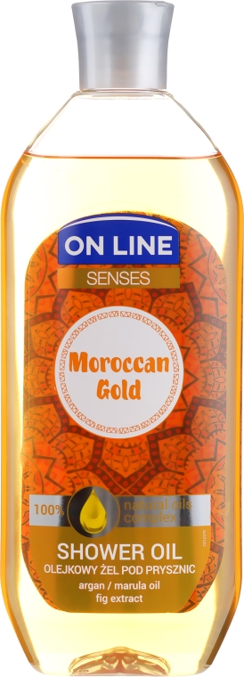 Масло для душа - On Line Senses Shower Oil Moroccan Gold — фото N2