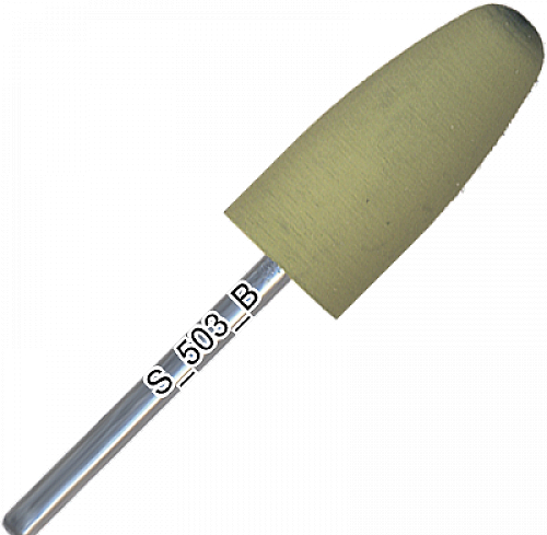 Полірувальник силіконовий, округлений конус, м'який абразив, d=10 мм, 24 мм - Kodi Professional — фото N1