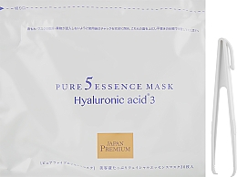 Маска для обличчя з трьома видами гіалуронової кислоти й натуральними екстрактами - Japan Gals Pure5 Essens Premium Mask — фото N2
