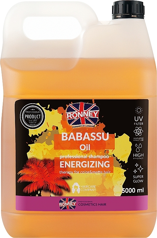 УЦІНКА Шампунь для фарбованого волосся з олією бабасу - Ronney Babassu Oil Energizing Shampoo * — фото N3