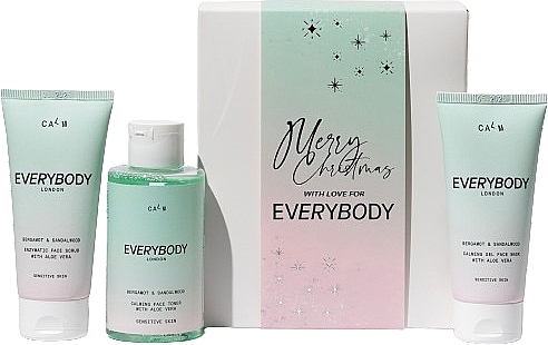 Набір - Everybody Calm Christmas Gift Box (toner/125ml + mask/50ml + peeling/50ml) — фото N1