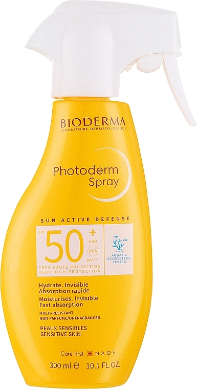 Солнцезащитный спрей для тела - Bioderma Photoderm SPF50 Spray — фото N1