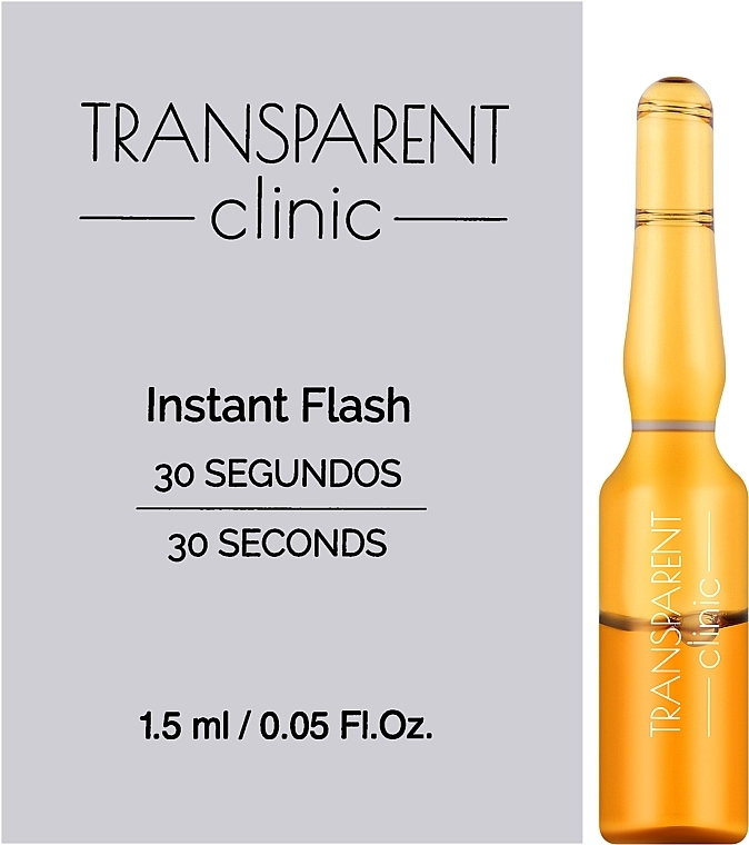 Ампули для обличчя з підтягувальним ефектом - Transparent Clinic Instant Flash — фото N1