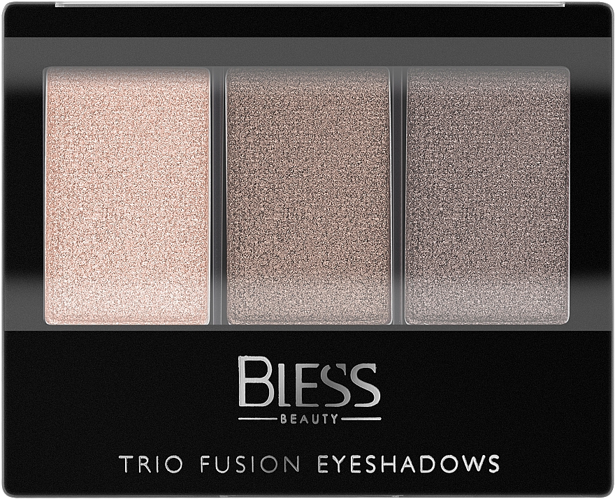Тройные тени для век - Bless Beauty Trio Fusion Eyeshadows — фото N2