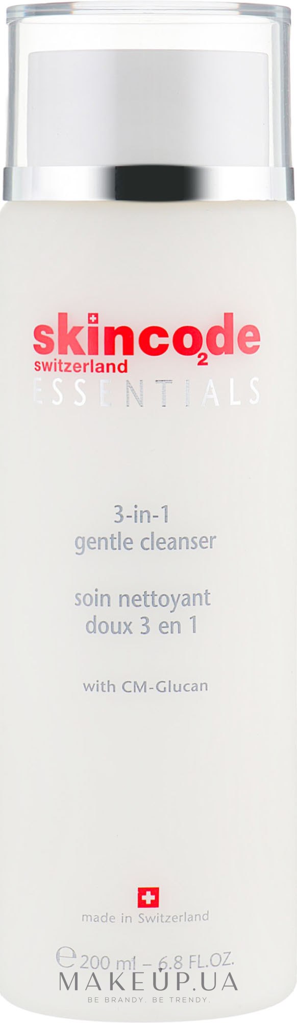 Мягкое очищающее средство 3 в 1 - Skincode Essentials 3 in 1 Gentle Cleanser — фото 200ml
