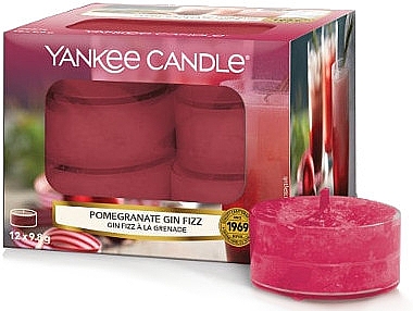 Чайные свечи - Yankee Candle Scented Tea Light Pomegrante Gin Fizz — фото N1