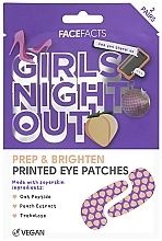Парфумерія, косметика Освітлювальні патчі для очей - Face Facts Girls Night Out Brightening Eye Patches