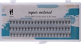 Духи, Парфюмерия, косметика Накладные пучки ресниц, С 11 mm - Ibra 10 Flares Eyelash Super Natural