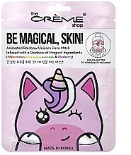 Тканевая маска "Единорог" - The Cryme Shop Face Mask Be Magical, Skin! Unicorn — фото N1
