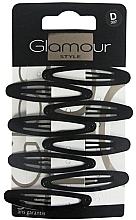 Заколка для волос, D307, черная - Glamour — фото N1