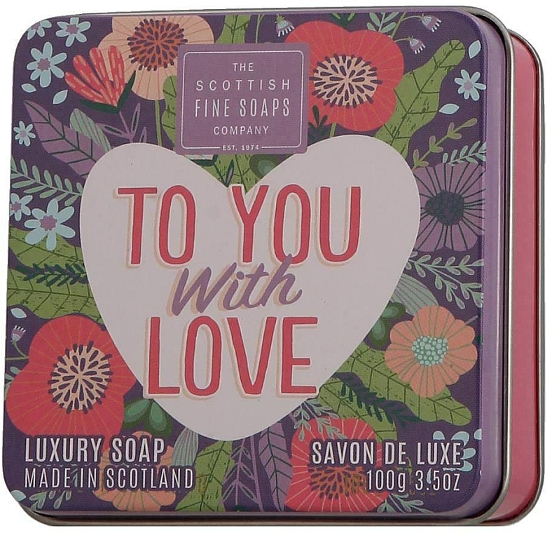 Мыло "Тебе, с любовью" - Scottish Fine Soaps To You with Love Soap In A Tin — фото N2