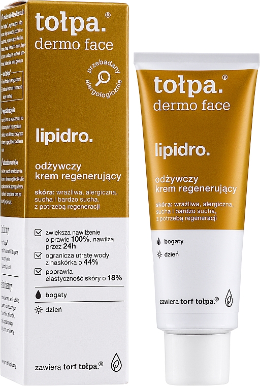 Питательный крем для лица - Tolpa Dermo Face Lipidro Rich Nourishing Regenerating Cream — фото N3