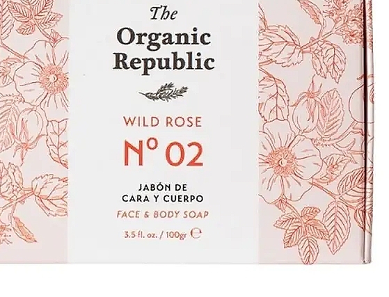 Мило - The Organic Republic Wild Rose Face Body Soap — фото N1