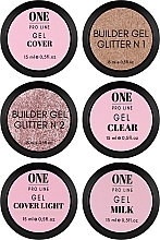 Парфумерія, косметика Набір гелів, 6 продуктів - One Pro Line Builder Gel Set 