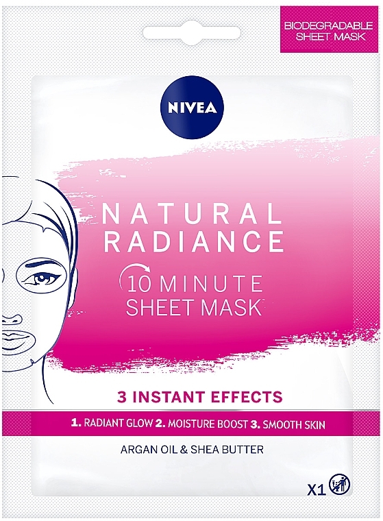 Тканинна маска "Природне сяяння" - NIVEA Natural Radiance 10 Minute Sheet Mask