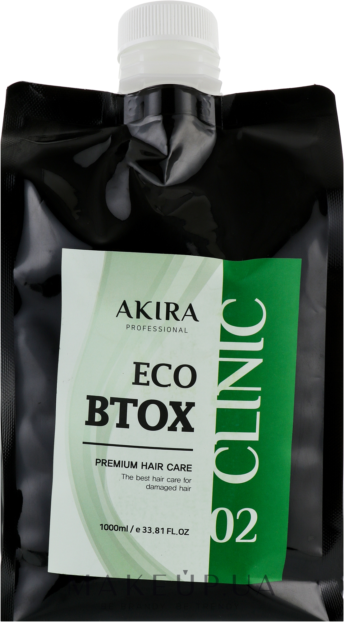 Засіб для відновлення волосся, 02 - Akira Eco Btox Hair Clinic 02 — фото 1000ml