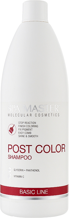 Шампунь после окрашивания - Spa Master Basic Line Finish Coloring Post Color Shampoo — фото N1