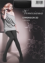 Колготки для женщин "Dimension 3D", 120 Den, Nero - Veneziana — фото N1