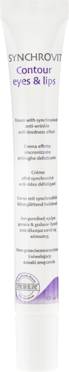 Антивіковий крем для шкіри навколо очей і губ - Synchroline Synchrovit Contour Eyes & Lips Cream — фото N2