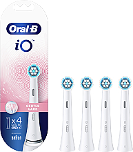 Насадки для электрической зубной щетки, белые, 4 шт. - Oral-B iO Gentle Care — фото N2