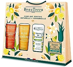 Духи, Парфюмерия, косметика Набор - BeauTerra Bath Gift Sets (sh/gel/100ml+sh/oil/100ml+soap/100ml+soap/100g)