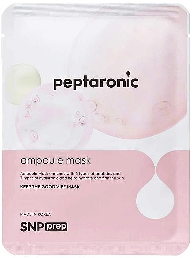 Увлажняющая тканевая маска для лица с пептидами - SNP Prep Peptaronic Ampoule Mask — фото N1