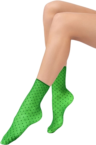 Жіночі шкарпетки "Sofia", electric green - Veneziana — фото N1