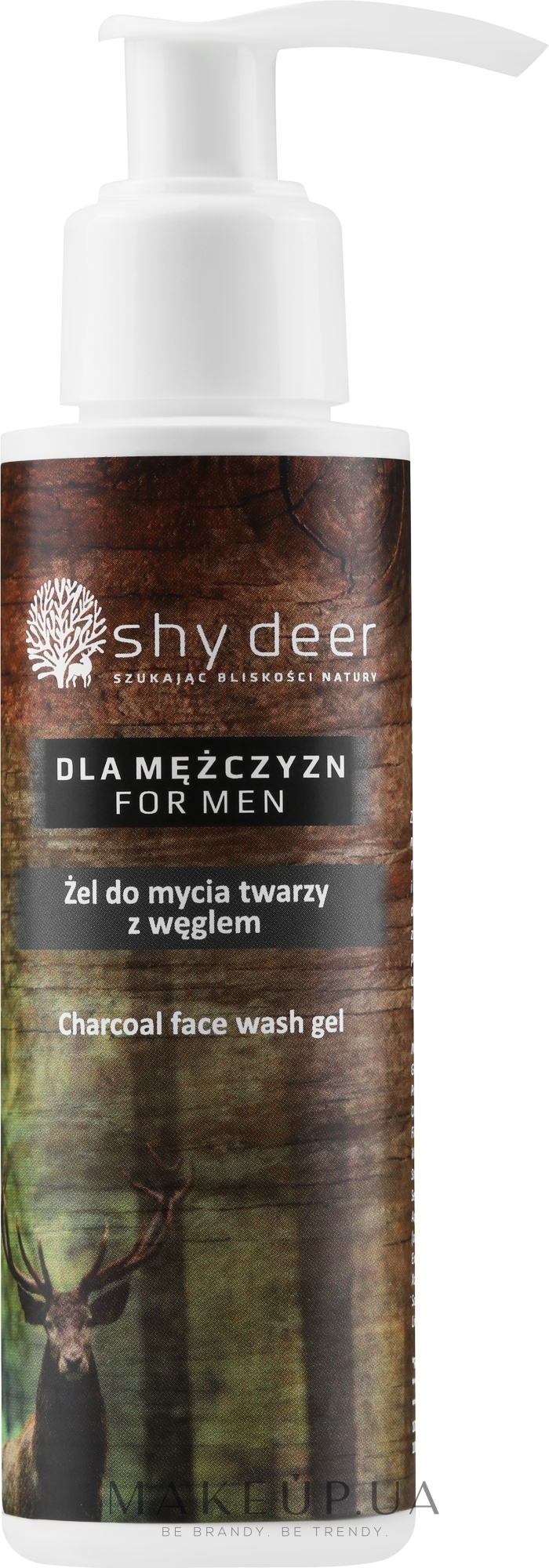 Гель для умывания с углем, для мужчин - Shy Deer Charcoal For Men Face Wash Gel — фото 100ml