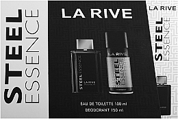 Духи, Парфюмерия, косметика La Rive Steel Essence - Набор (edt/100ml + deo/150ml)