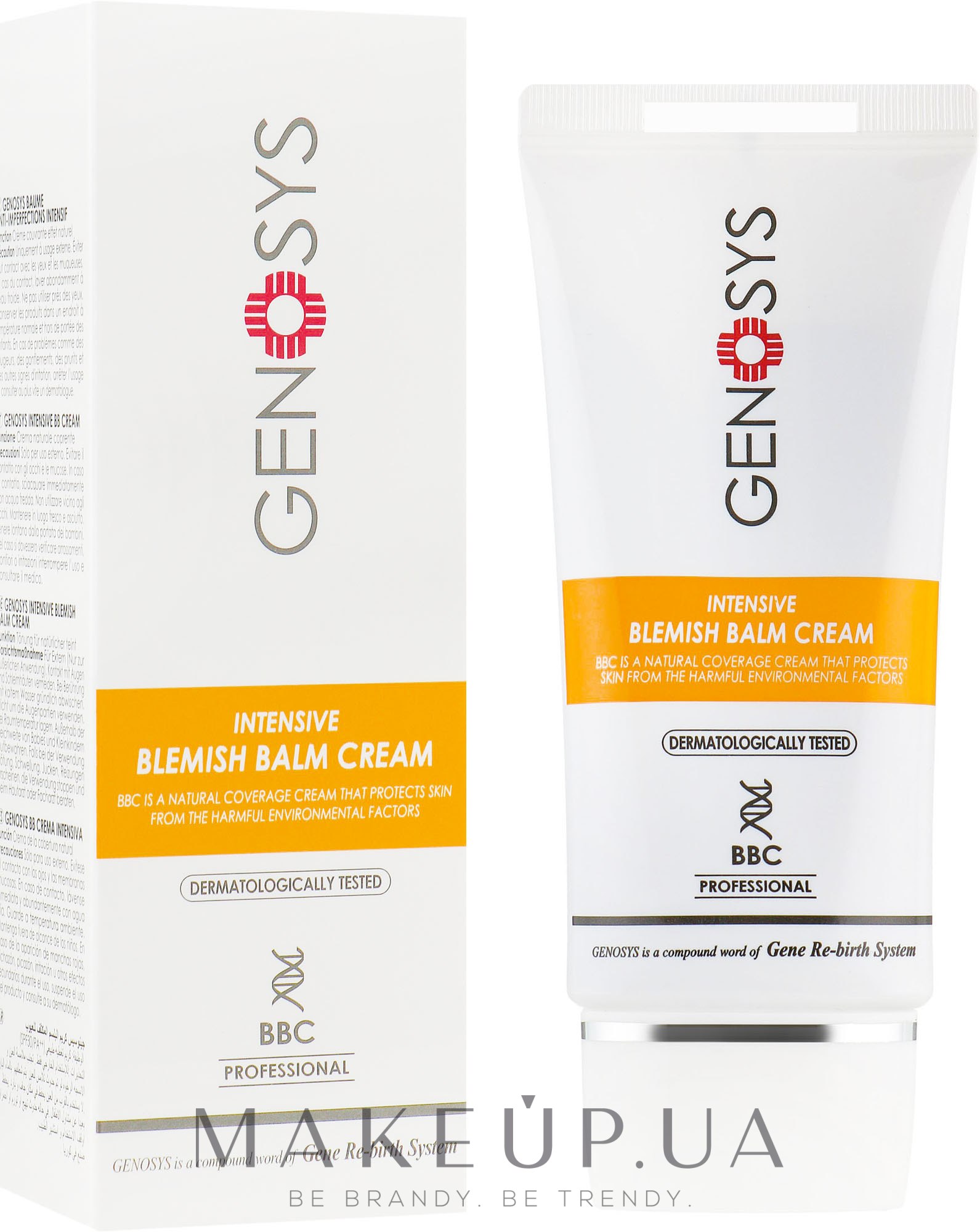 Солнцезащитный матирующий интенсивный BB крем для лица - Genosys Intensive Blemish Balm Cream SPF30 — фото 50g
