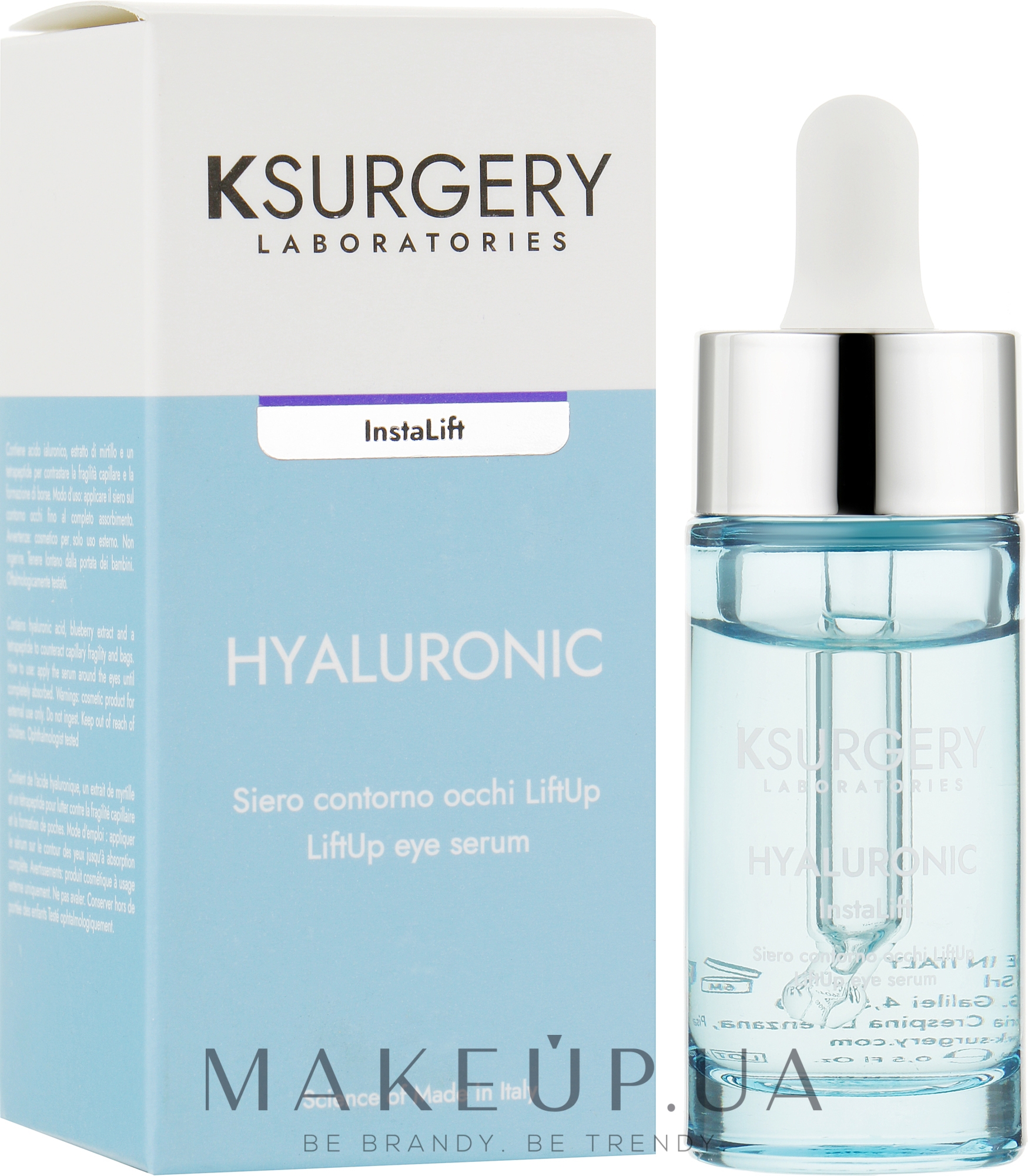 Сыворотка для глаз с лифтинг-эффектом - K-Surgery Hyaluronic InstaLift Lift Up Eye Serum — фото 15ml