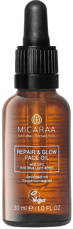 Восстанавливающее масло для лица - Micaraa Repair & Glow Face Oil — фото N1