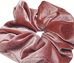 Парфумерія, косметика Оксамитова резинка для волосся, рожева - Yeye Velvet XXL