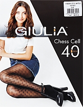 Духи, Парфюмерия, косметика Колготки для женщин "Chess Cell Model 1" 40 Den, nero - Giulia