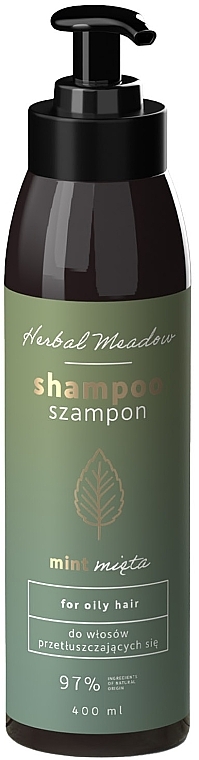 Шампунь для жирного волосся "М'ята" - HiSkin Herbal Meadow Shampoo Mint — фото N1