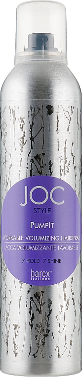 Спрей для подвижного объёма - Barex Italiana Joc Style Pump It Workable Volumizing Hairspray — фото N1