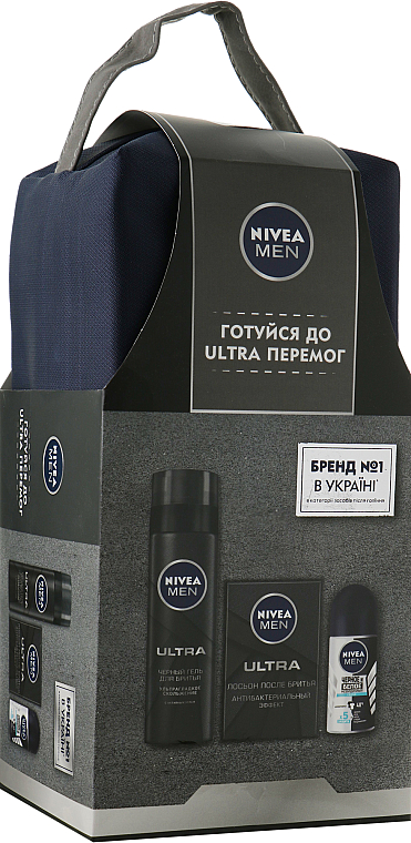 УЦЕНКА Набор - NIVEA MEN Ultra Set (lot/100ml + gel/200ml + deo/50ml) *