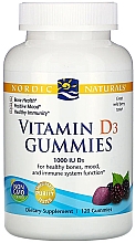 Харчова добавка "Вітамін D3", 1000 МЕ - Nordic Naturals Vitamin D3 Gummies Wild Berry — фото N1