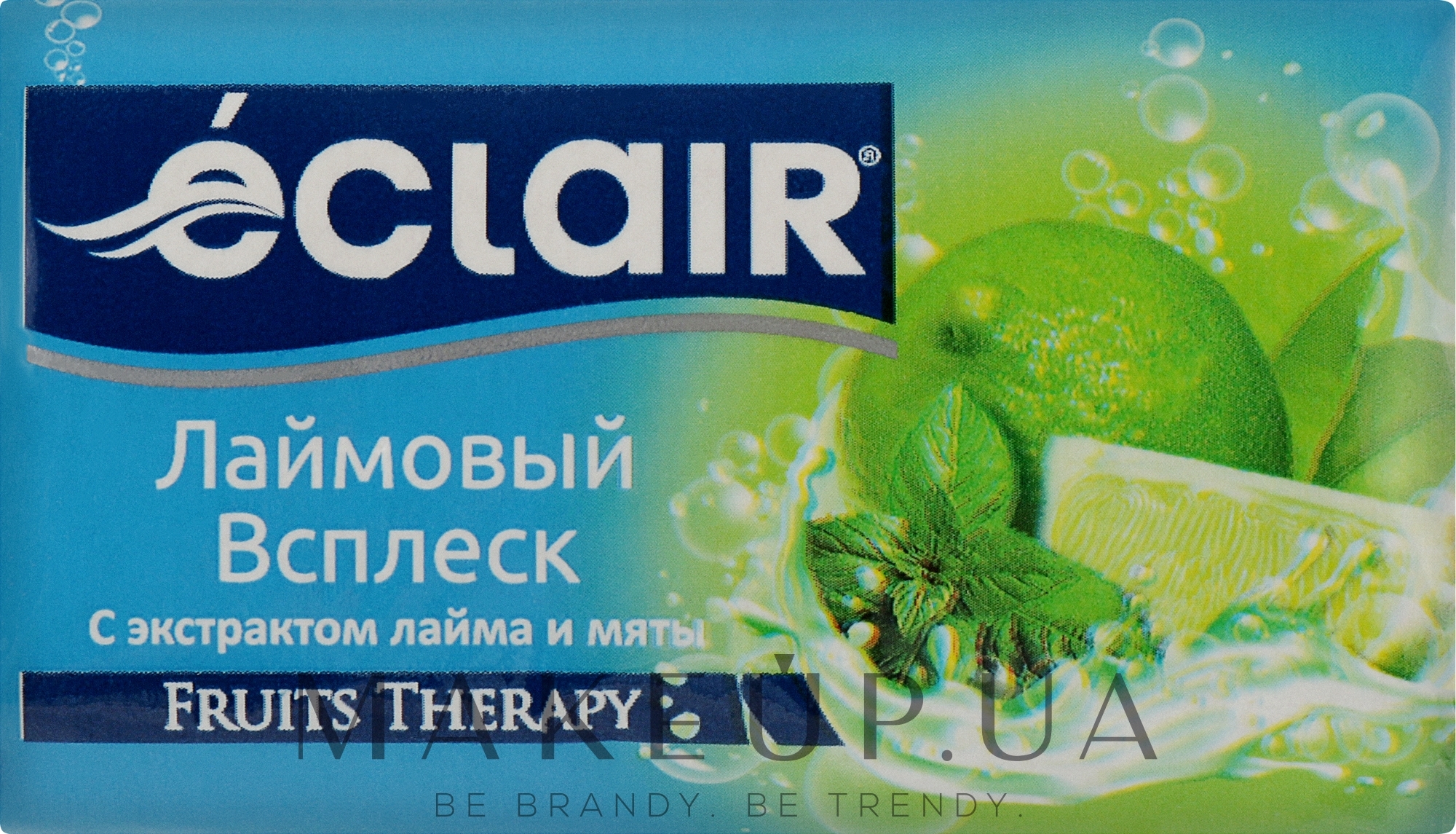 Мыло туалетное "Лаймовый всплеск с экстрактом лайма и мяты" - Eclair Fruits Therapy — фото 90g