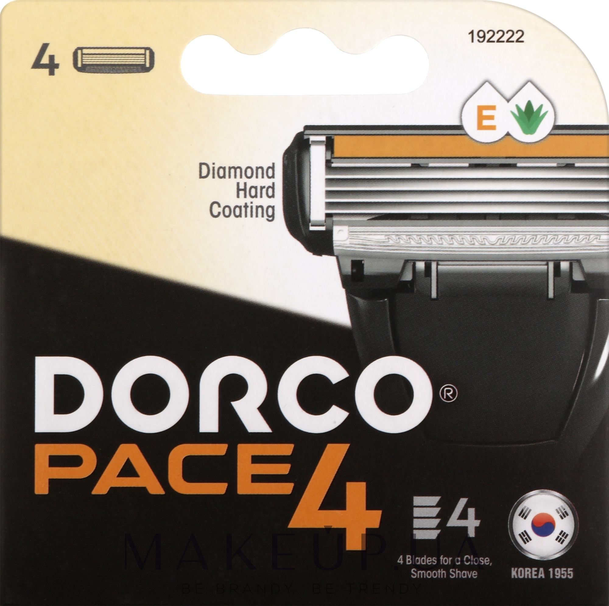 Сменные кассеты для бритья - Dorco PACE 4 — фото 4шт