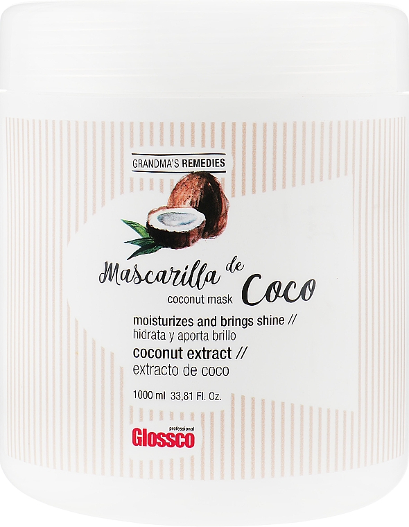 Маска для сухих и поврежденных волос с кокосом - Glossco Grandma's Remedies Coconut Mask — фото N1