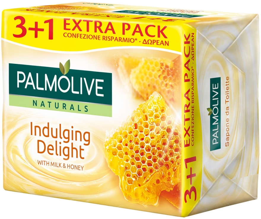 Мило "Молоко і мед" - Palmolive Naturals Indulging Delulging Delight With Milk & Honey Soap — фото N1
