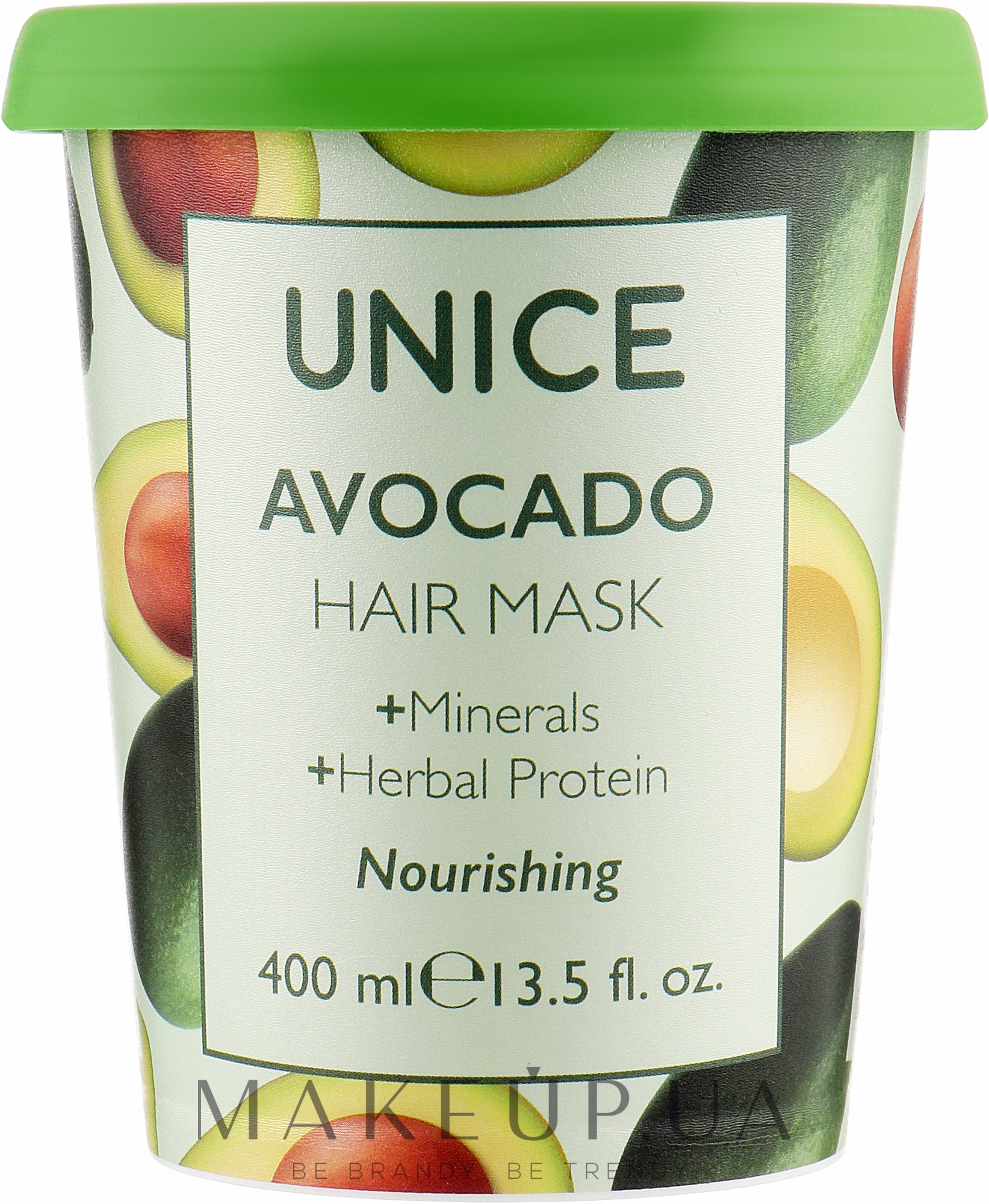 Маска для волос с маслом авокадо - Unice Avocado Hair Mask — фото 400ml